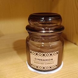 Candela profumata in barattolo di vetro "Cinnamon"